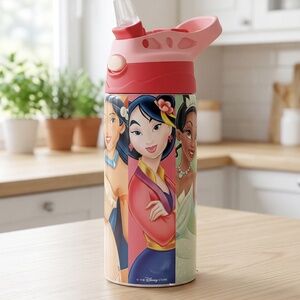 New Disney Princess 12oz Insulated Water Bottle – Cinderella, Belle & Tiana